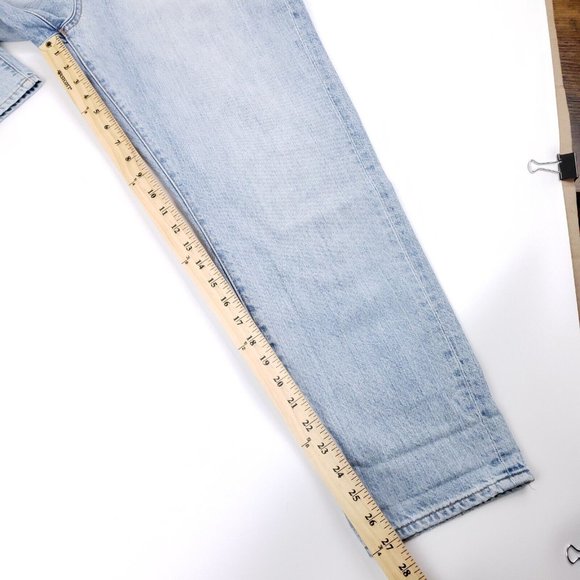 Women's Madewell Perfect Summer Jean Size 32x27 Light Wash 5 Pocket Jeans - Picture 6 of 6